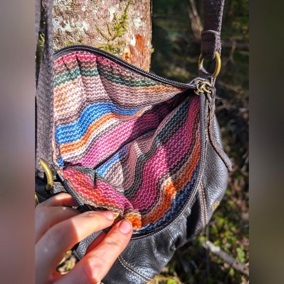 The Sak Deena Mini Crossbody Brown Leather Womens Bag - Picture 4 of 9